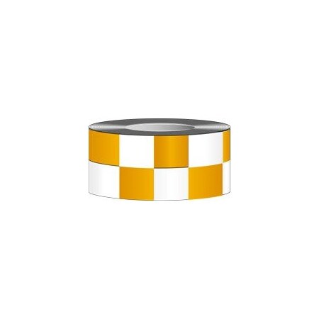 Accuform MARKING TAPE CHECKERBOARD PATTERN 2 in PTM773ORWT PTM773ORWT